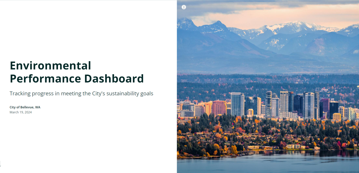 Image of Environmental Performance Dashboard Home Page