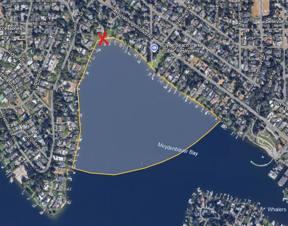 Area impacted by sewer spill