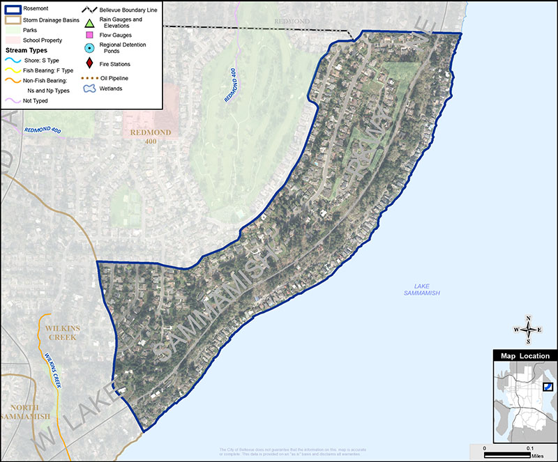 Rosemont basin map