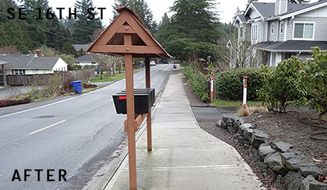 image of SE 16th St Sidewalk after construction