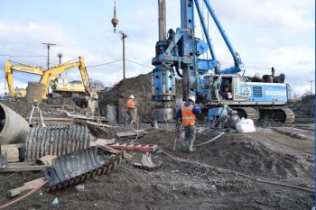 image of construction work on Spring Boulevard project