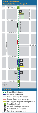 108th Ave Complete Streets Detail Map