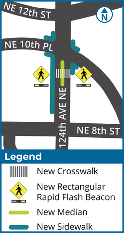 Vicinity Map 124th Ave NE - NE 8th to NE 12 Street Improvements