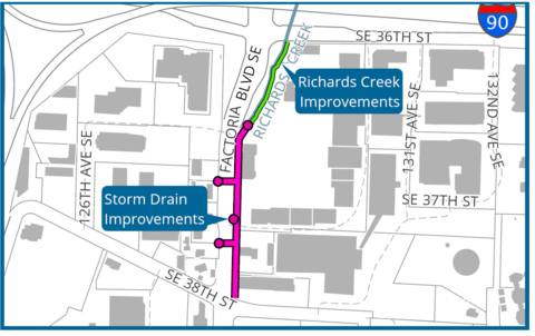 Factoria Blvd Project Location Map