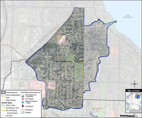 Ardmore area drainage map