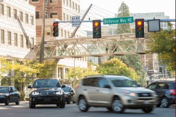 image of vehicle traffic at busy intersection