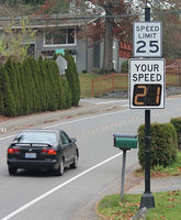 Stationary Radar Sign