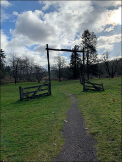 Photo of trail fence gateway