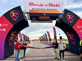 Finish Line Banner AZ Rock n Roll run