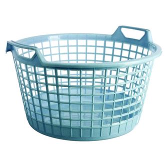 Plastic laundry basket