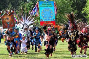 image of Aztec Dance Group during performance